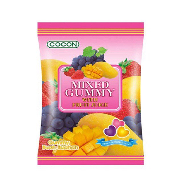 Kẹo Cocon Mixed Gummy with Fruit Juice 100g