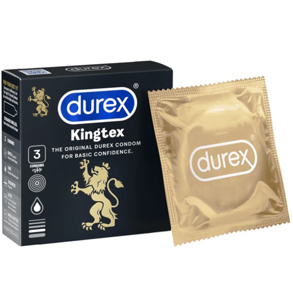 Bao cao su Durex Kingtex (3 cái/hộp)