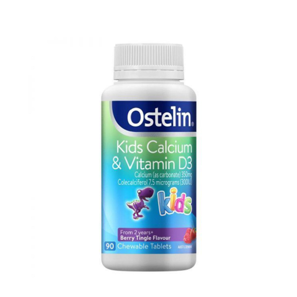 Ostelin Kid Milk Calcium Vitamin D3 Canxi Khủng Long dạng nước 90ml