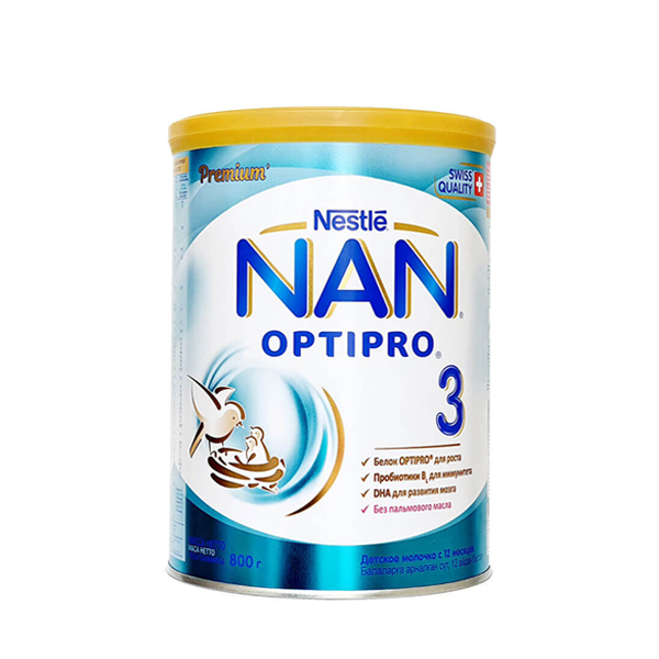 Sữa NAN NGA số 3 800g (Từ 12 tháng tuổi trở lên)