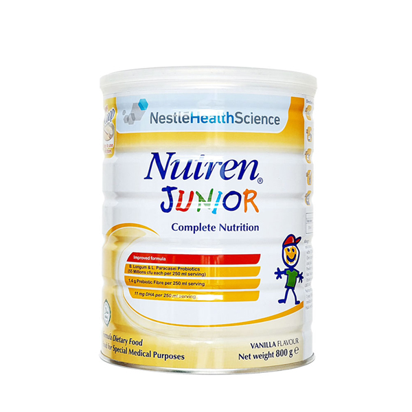 Sữa Nutren Junior Nestle Thụy Sĩ 800g (Từ 1-10 tuổi)