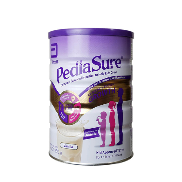 Sữa PediaSure Úc Nắp Tím 850G (trẻ từ 1-10 tuổi)