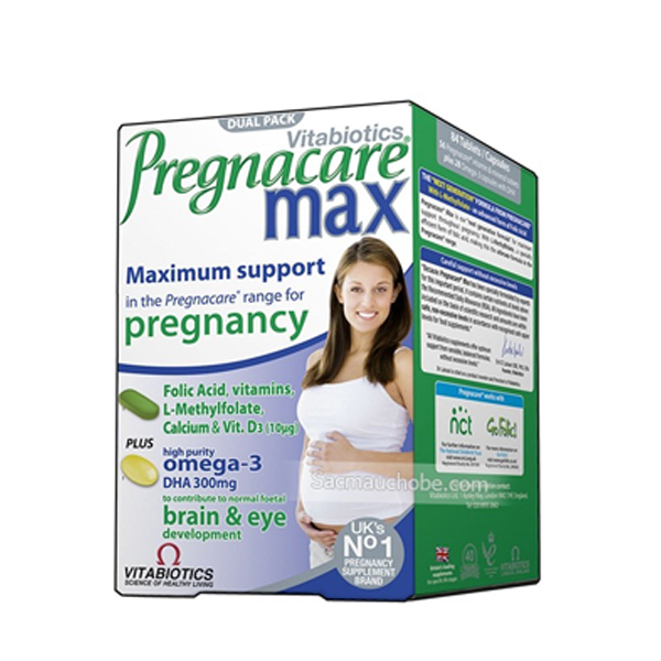 Vitamin tổng hợp cho bà bầu Pregnacare Max của Anh 84 viên