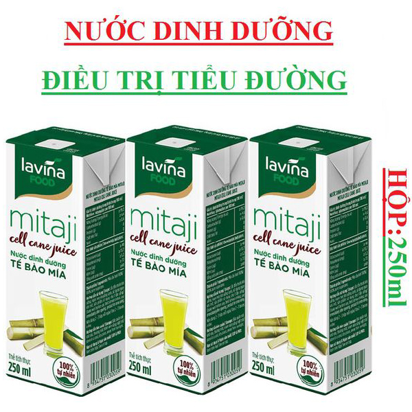 Nước dinh dưỡng tế bào mía (Mitaji cell cane juice) Lavina Lam Sơn hộp 250ml